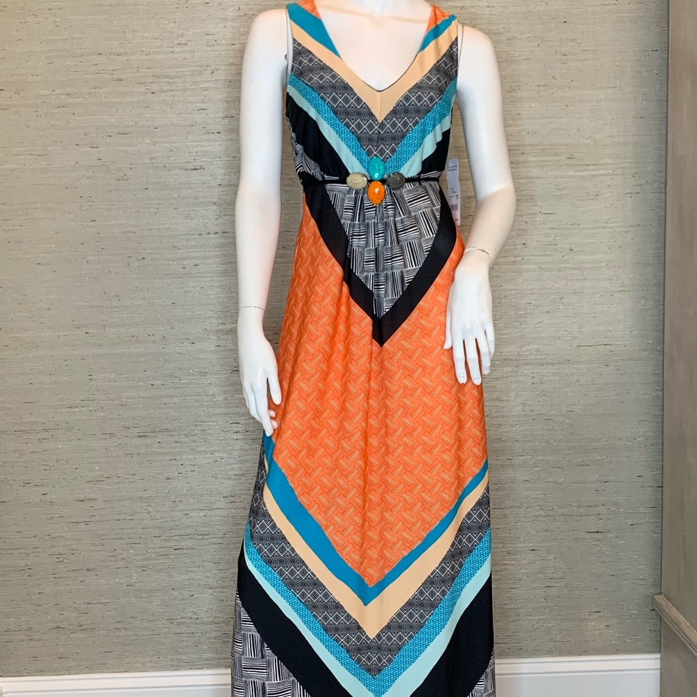 Multi colored maxi dress